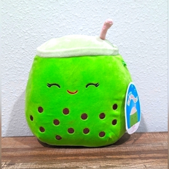 Squishmallows Sevda bobba green tea med size 8"
